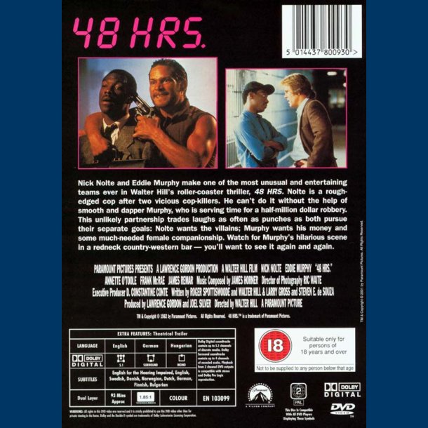 48 HRS Dvd Brugt