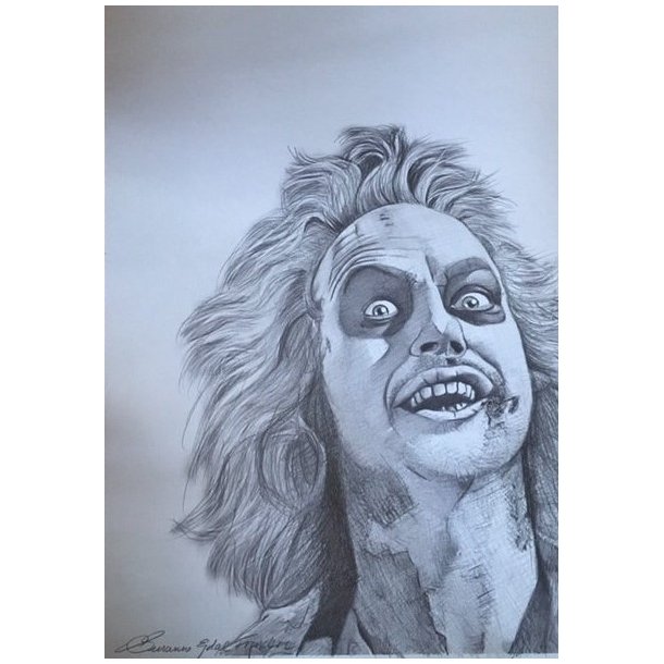 Portrt Tegning - Beetlejuice