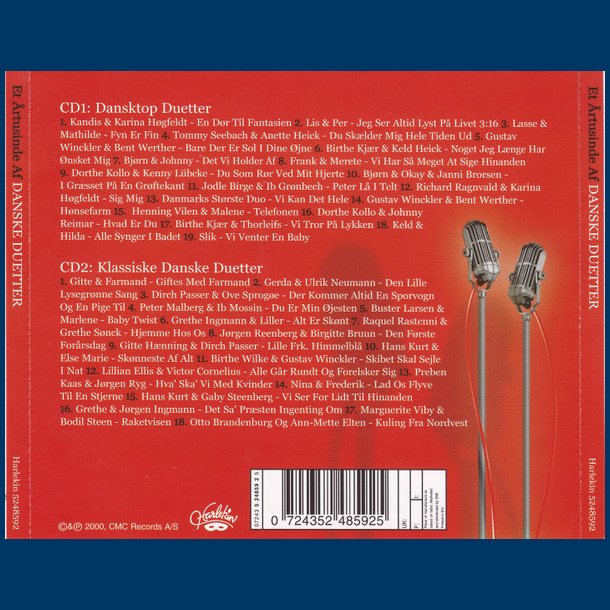 Danske Duetter - cd - Brugt