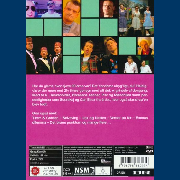 Grin med de sjoveste fra 90 erne - Brugt