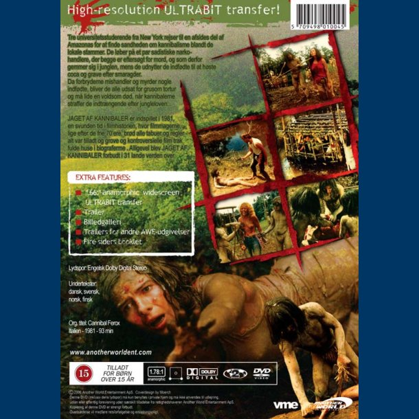 Jaget af kannibaler - Gyser - Brugt