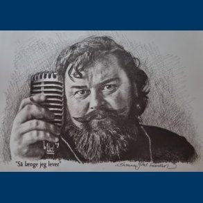 John Mogensen - Portrt Tegning A3 Format