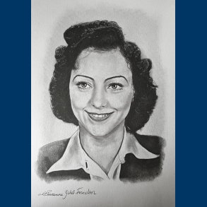 Margurite Viby - Portrt Tegning