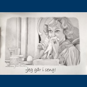 Portrt Tegning - Maude Matador