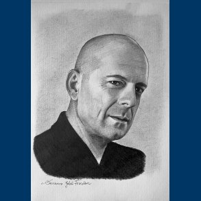 Portrt Tegning - Bruce Willis 
