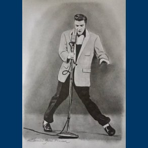 Portrt Tegning - Elvis Presley