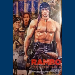 Rambo - First Blood Part II - Metal Skilt 20x30cm