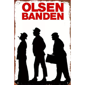 Olsen Banden - Metal Skilt 20x30cm