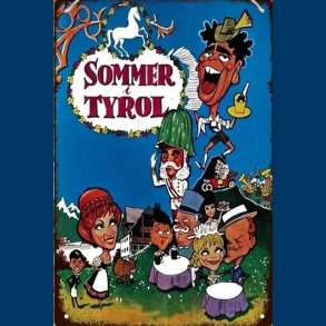 Sommer i Tyrol - Metal Skilt 20x30 cm