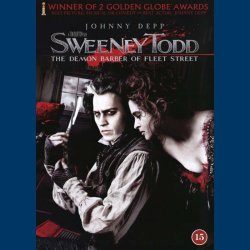Sweeney Todd med Johnny Depp - Brugt