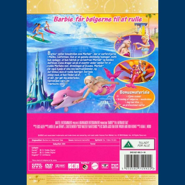 Barbie i et havfrueeventyr - Brugt