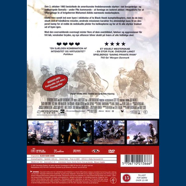 Black Hawk Down - Dvd - Brugt