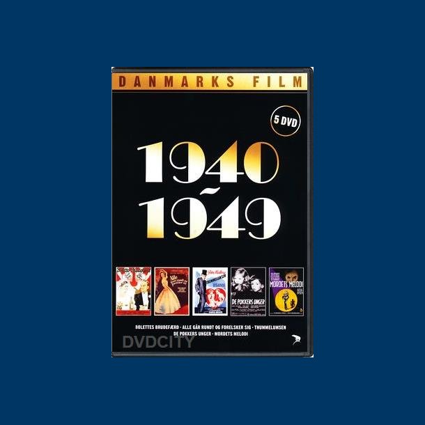 Danmarks Film 1940-1949 - 5x Dvd - Brugt