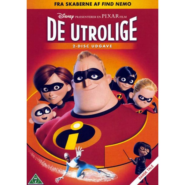 De utrolige - 2 disc udgave - Brugt - Udget