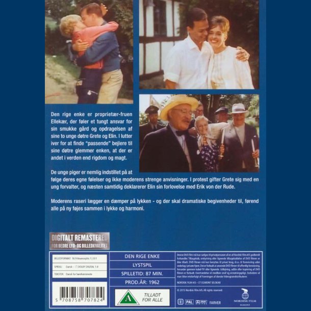 Den rige enke - DVD - Brugt