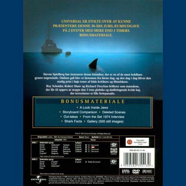 Ddens Gab - 30 rs udgaven 2 dvder - Brugt - Udget