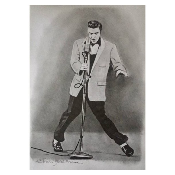 Portrt Tegning - Elvis Presley