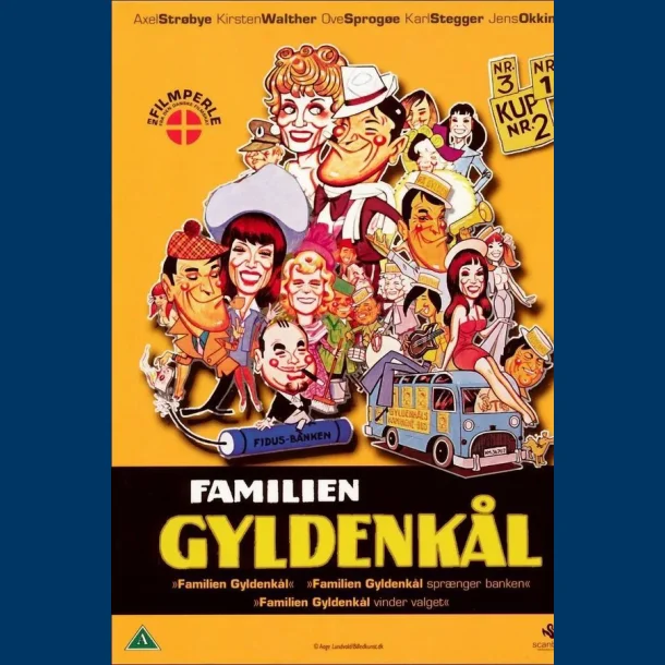 Familien Gyldenkl Box 1.2.3 - brugt
