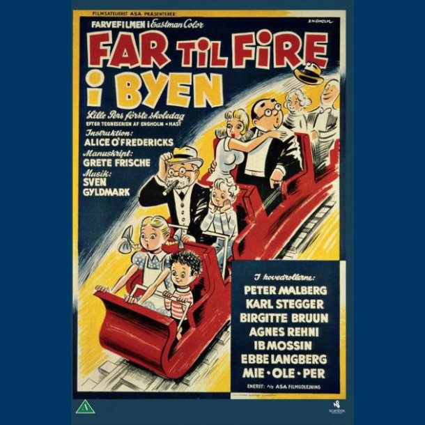 Far til fire i byen/Julebal i nisseland - Slim Cover - Brugt
