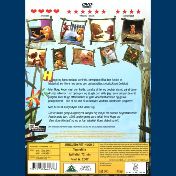 Jungledyret Hugo 3 - Brugt