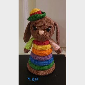 Stable Kanin med 6 ringe - Hklet