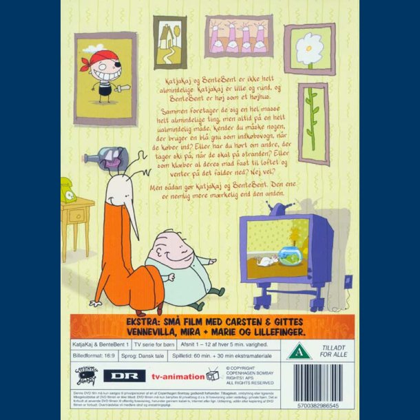 Katja Kaj og Bente Bent 1 - Tegnefilm - Brugt