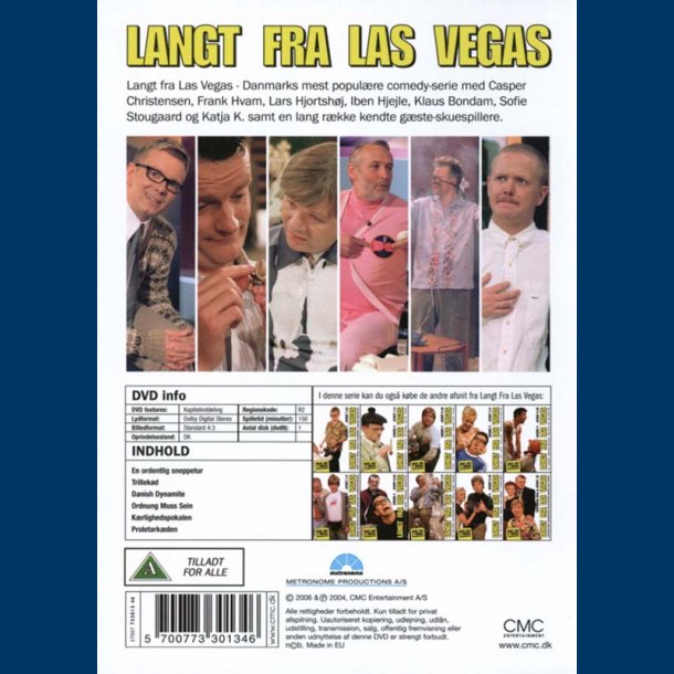 Langt fra Las Vegas Sson 1 - Afsnit 1-13 Dvd Brugt
