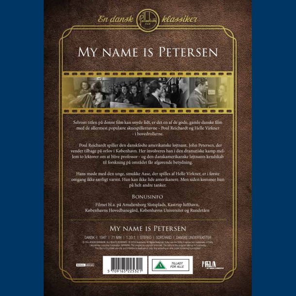 My Name Is Petersen - DVD - Palladium 