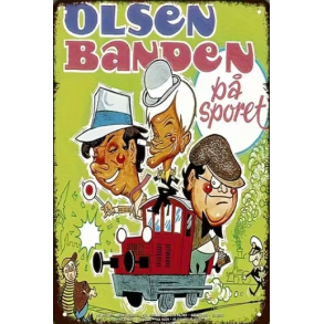 Olsen Banden p sporet - Metal Skilt 20x30cm