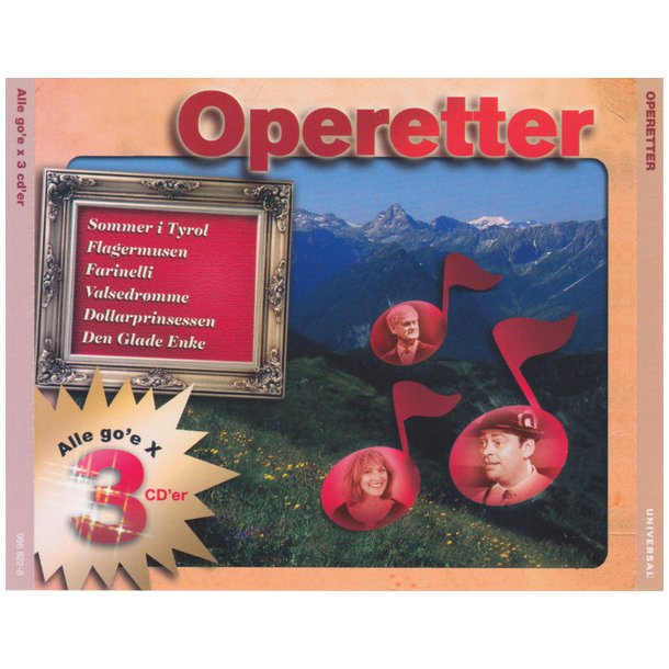 Operetter 3 x cd box - Brugt