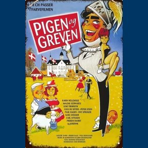 Pigen og Greven - Metal Skilt 20x30cm