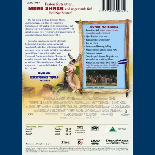 Shrek - DVD - Brugt